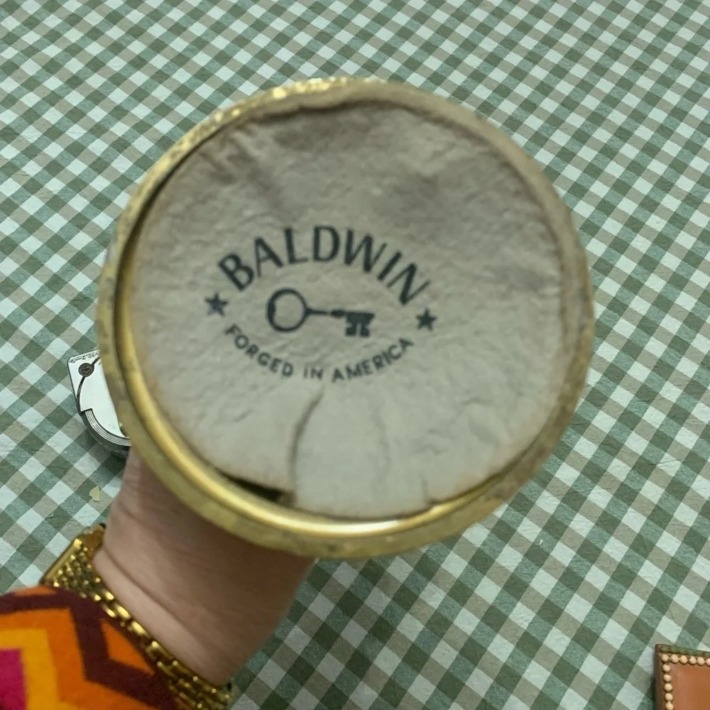 Baldwin Shiny Gold Color Candle Holder